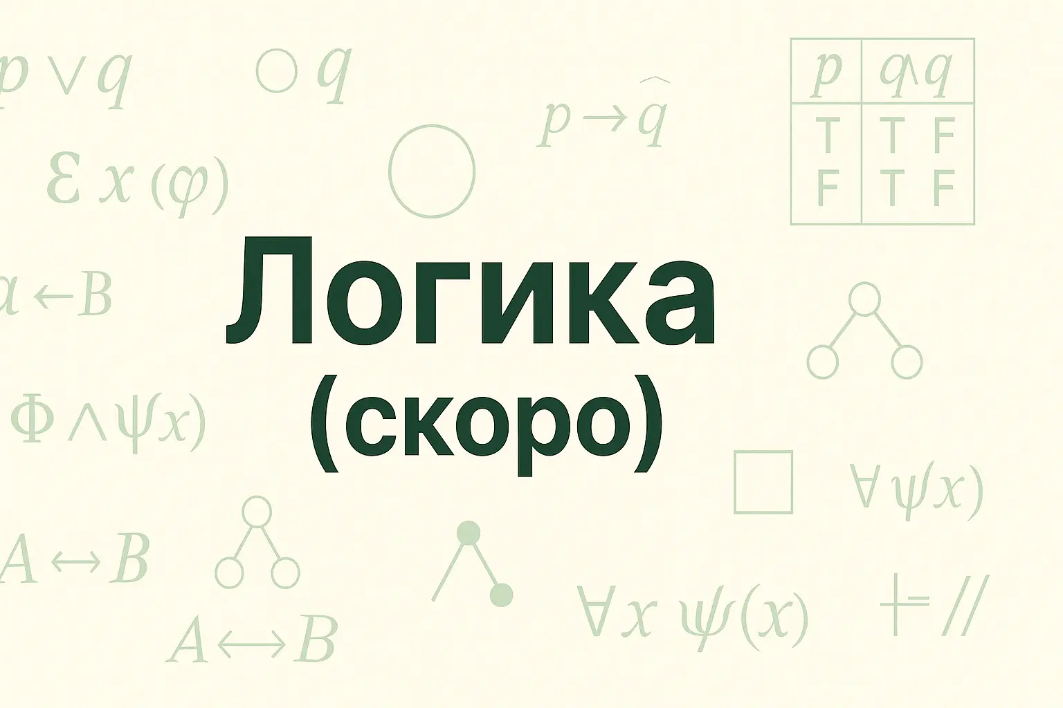 Иллюстрация: логические схемы, знаки и школьные символы